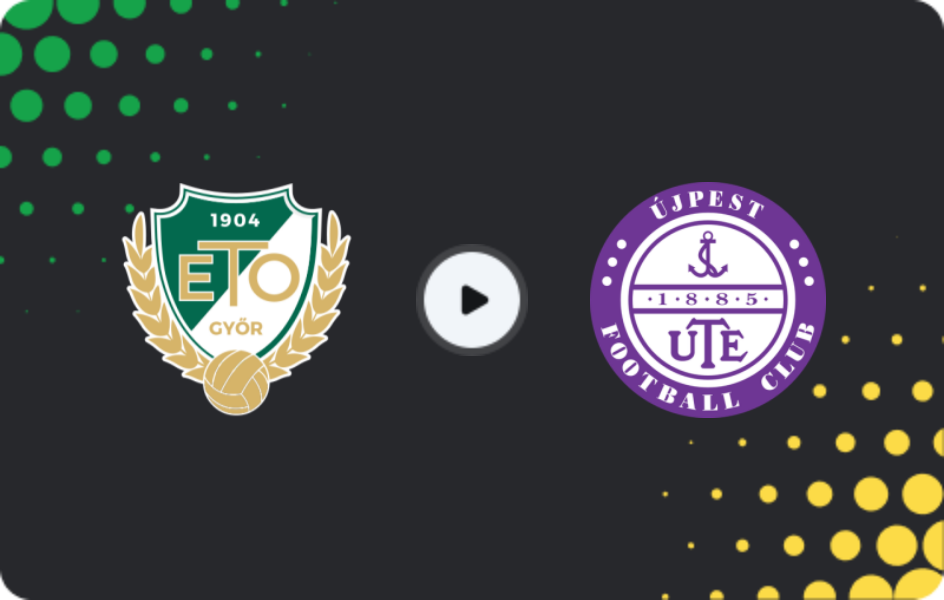 Where to watch Gyor — Ujpest, NB I, 28.02.2026
