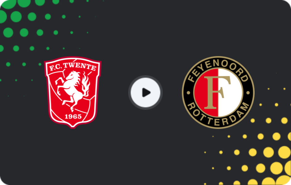 Where to watch Twente — Feyenoord, Eredivisie, 01.03.2026