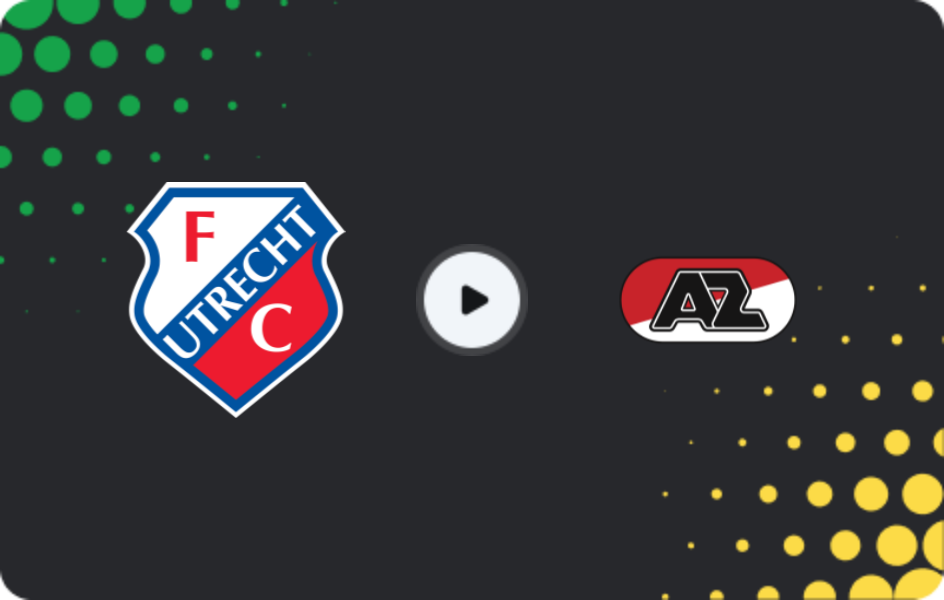 Where to watch Utrecht — AZ Alkmaar, Eredivisie, 01.03.2026