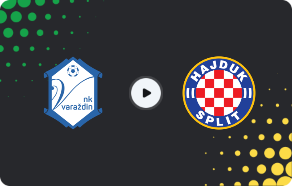 Where to watch Varazdin — Hajduk Split, HNL, 28.02.2026