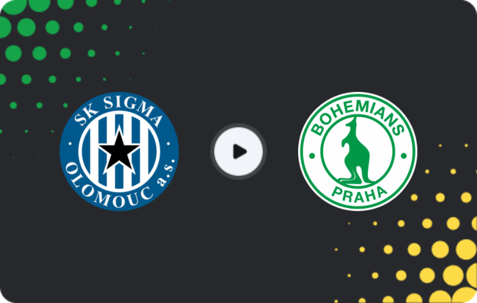 Where to watch Sigma Olomouc — Bohemians 1905, First Liga, 28.02.2026