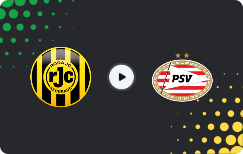 Where to watch Roda — Jong PSV, Eerste Divisie, 06.03.2026