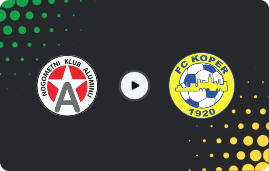 Where to watch Aluminij — Koper, PrvaLiga, 07.03.2026