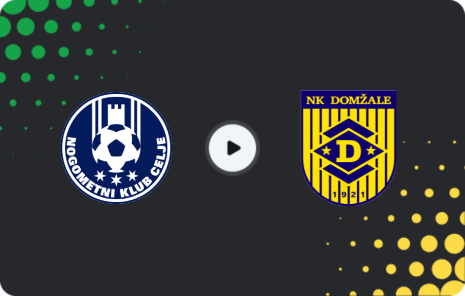 Where to watch Celje — NK Domzale, PrvaLiga, 07.03.2026