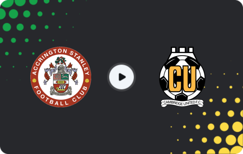 Where to watch Accrington Stanley — Cambridge United, League Two, 07.03.2026