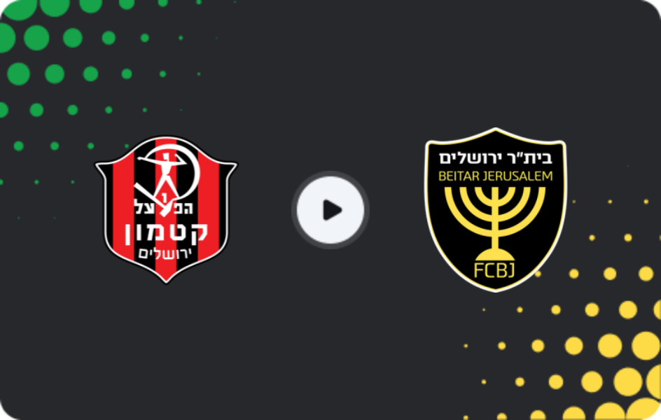 Where to watch Hapoel Katamon — Beitar Jerusalem, Ligat Ha'al, 07.03.2026