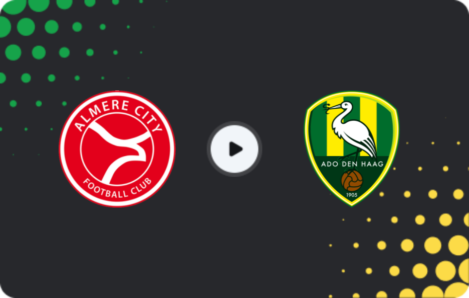 Where to watch Almere City FC — ADO Den Haag, Eerste Divisie, 07.03.2026