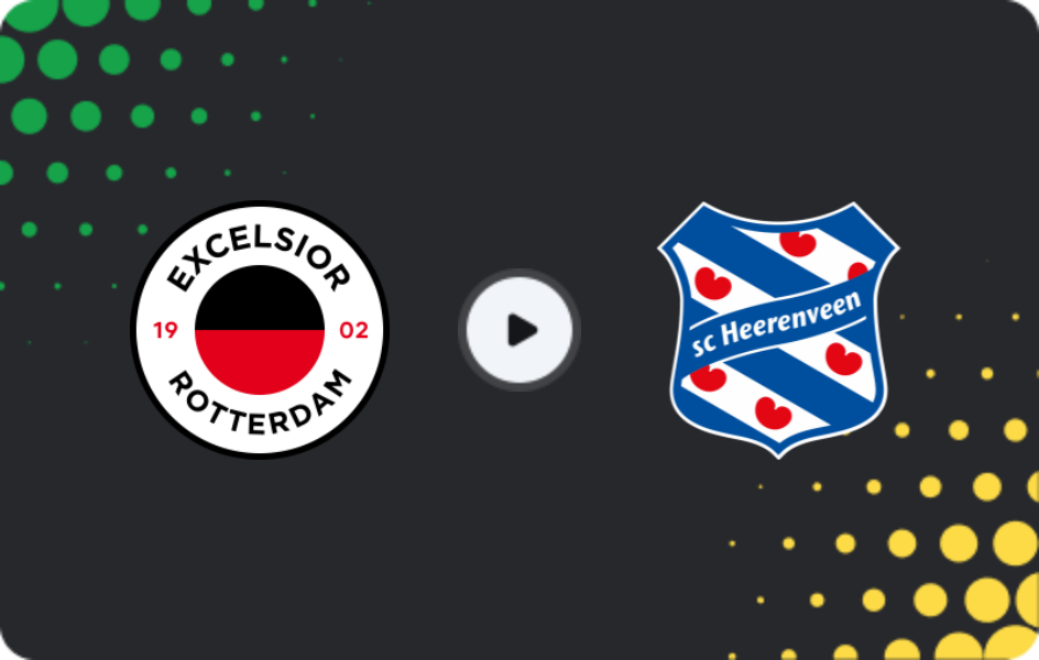 Where to watch Excelsior — Heerenveen, Eredivisie, 07.03.2026