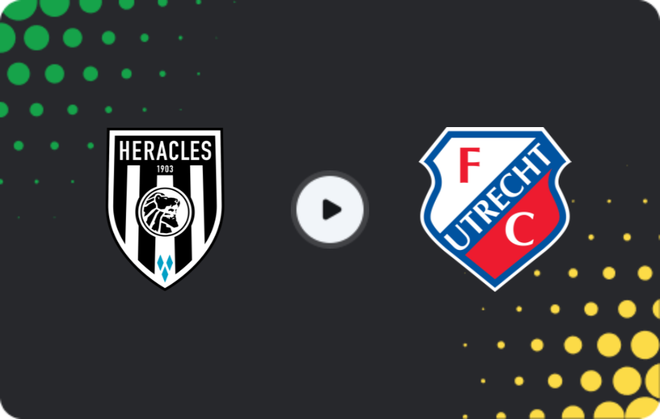 Where to watch Heracles — Utrecht, Eredivisie, 07.03.2026