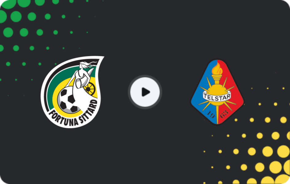 Where to watch Fortuna Sittard — Telstar, Eredivisie, 08.03.2026