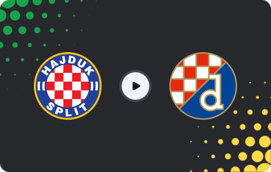 Where to watch Hajduk Split — Dinamo Zagreb, HNL, 07.03.2026