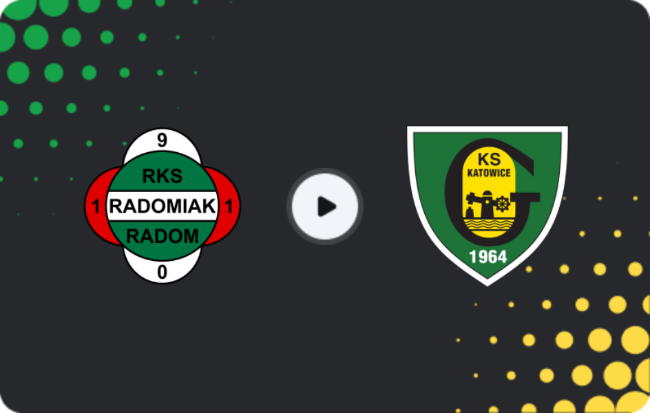 Where to watch Radomiak Radom — GKS Katowice, Ekstraklasa, 07.03.2026