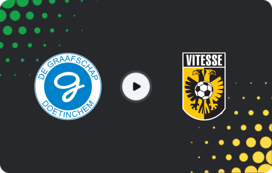Where to watch De Graafschap — Vitesse, Eerste Divisie, 08.03.2026