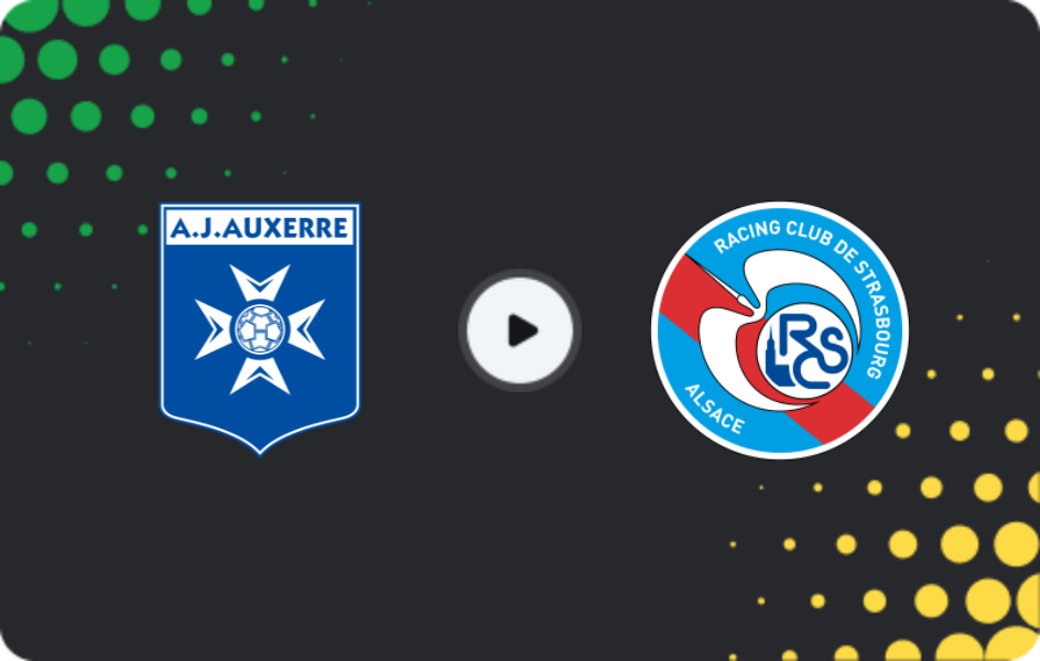 Where to watch Auxerre — Strasbourg, Ligue 1, 08.03.2026