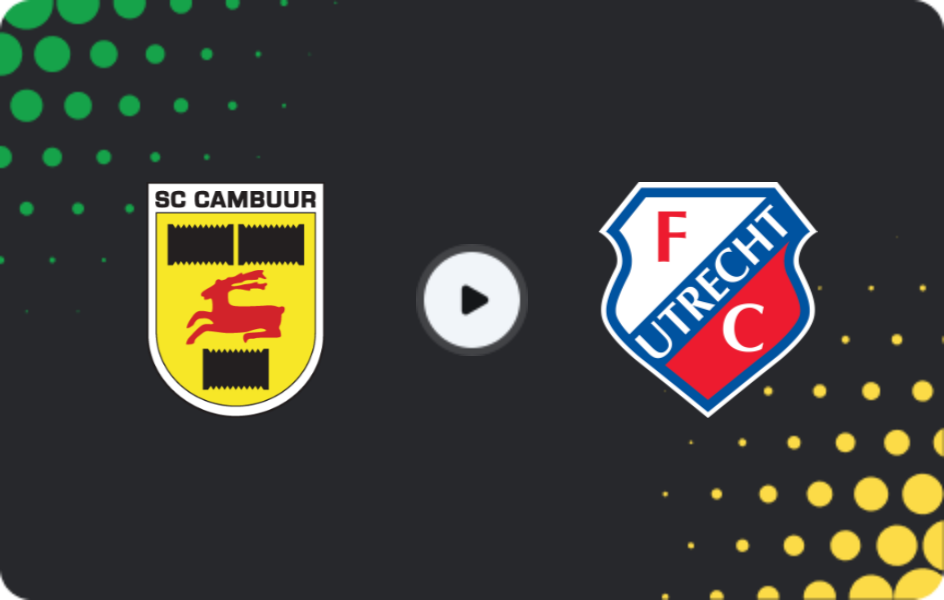 Where to watch Cambuur — Jong Utrecht, Eerste Divisie, 08.03.2026