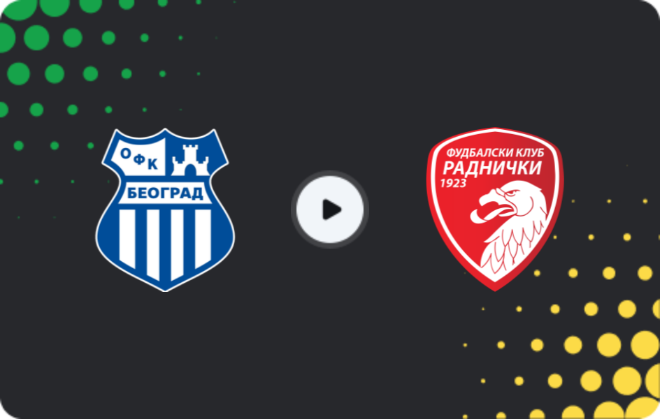Where to watch OFK Beograd — Radnicki 1923, Super Liga, 08.03.2026