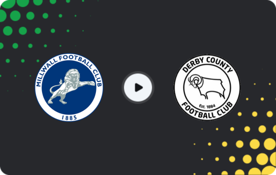 Where to watch Millwall — Derby County, Championship, 10.03.2026