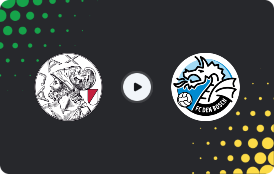 Where to watch Jong Ajax — Den Bosch, Eerste Divisie, 13.03.2026