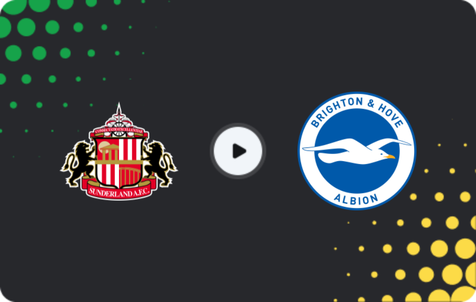 Where to watch Sunderland — Brighton, Premier League, 14.03.2026