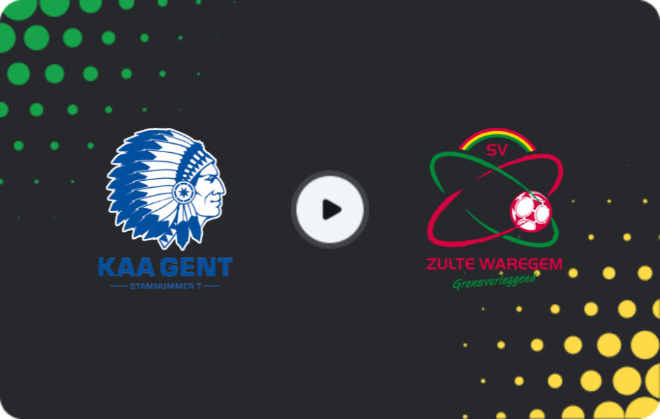 Where to watch Gent — Zulte Waregem, Jupiler Pro League, 14.03.2026