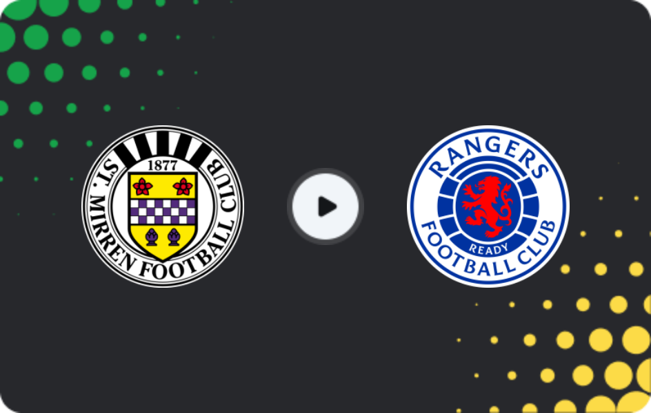Where to watch St. Mirren — Rangers, Premiership, 14.03.2026