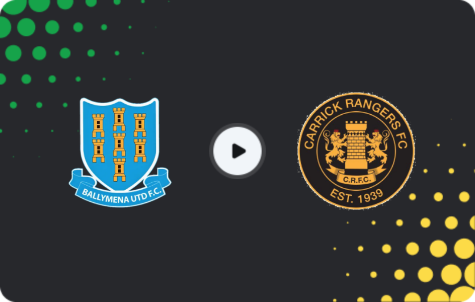 Where to watch Ballymena United — Carrick Rangers, Premiership, 14.03.2026