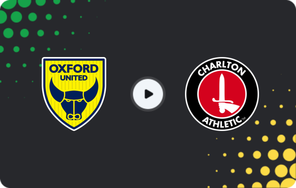 Where to watch Oxford United — Charlton Athletic, Championship, 14.03.2026