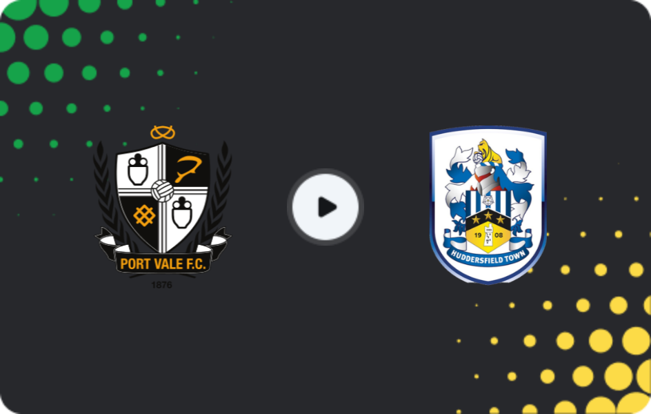 Where to watch Port Vale — Huddersfield, League One, 14.03.2026