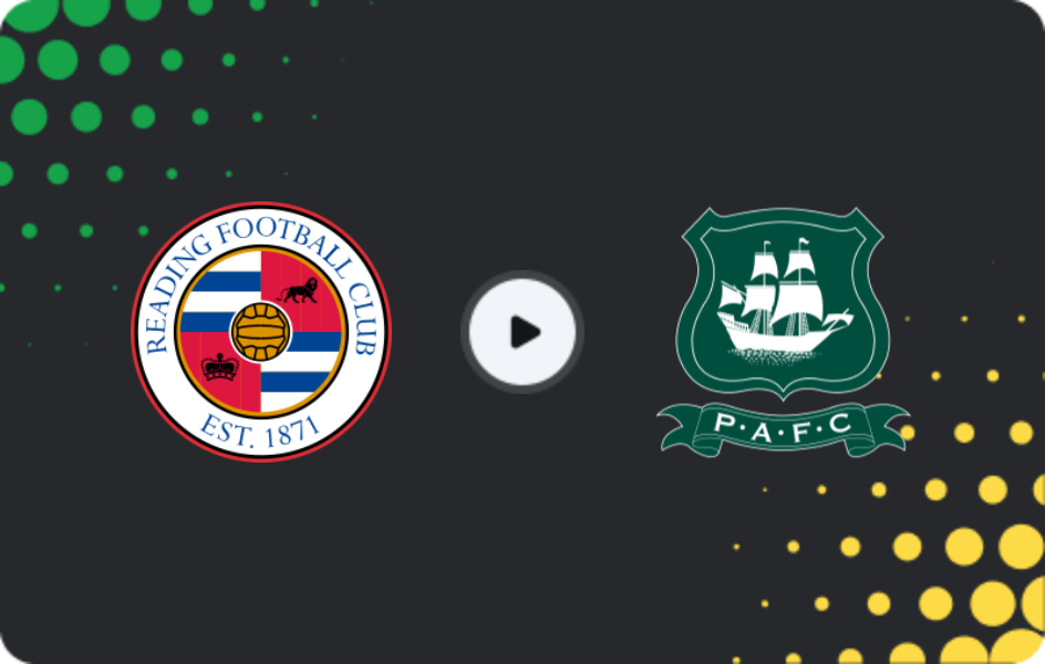 Where to watch Reading — Plymouth Argyle, League One, 14.03.2026