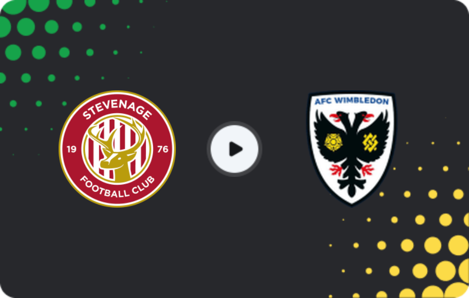 Where to watch Stevenage — AFC Wimbledon, League One, 14.03.2026