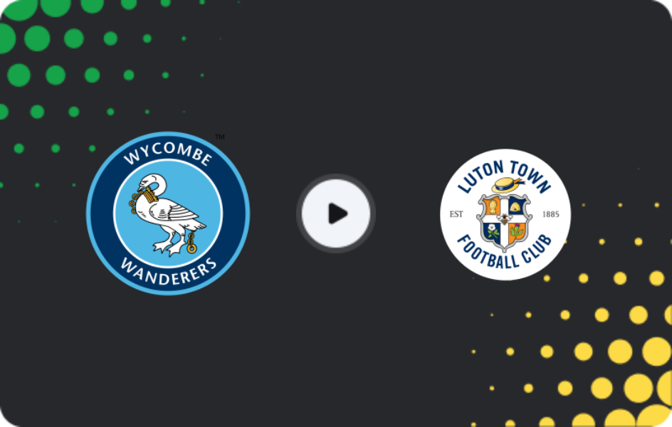 Where to watch Wycombe — Luton Town, League One, 14.03.2026