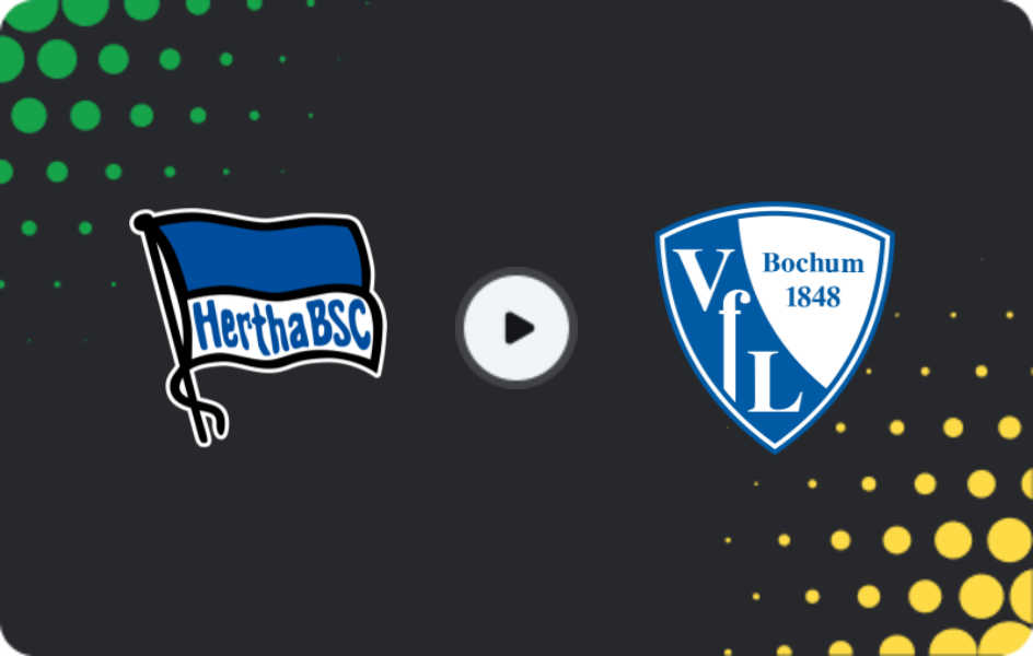 Where to watch Hertha — Bochum, 2. Bundesliga, 13.03.2026