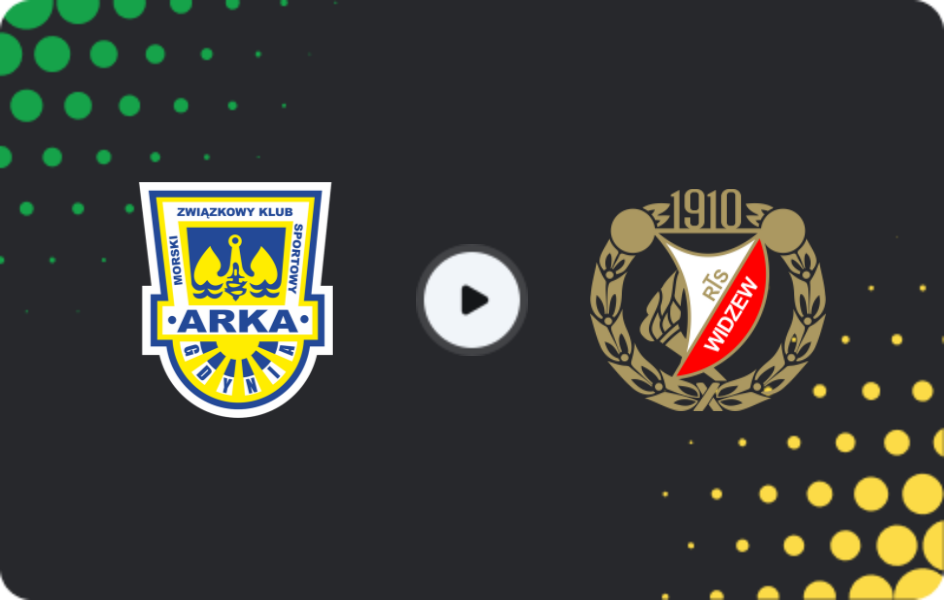 Where to watch Arka Gdynia — Widzew Łódź, Ekstraklasa, 14.03.2026