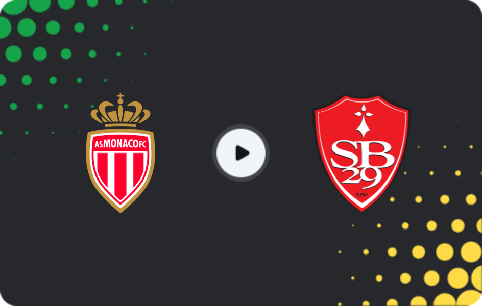Where to watch Monaco — Brest, Ligue 1, 15.03.2026
