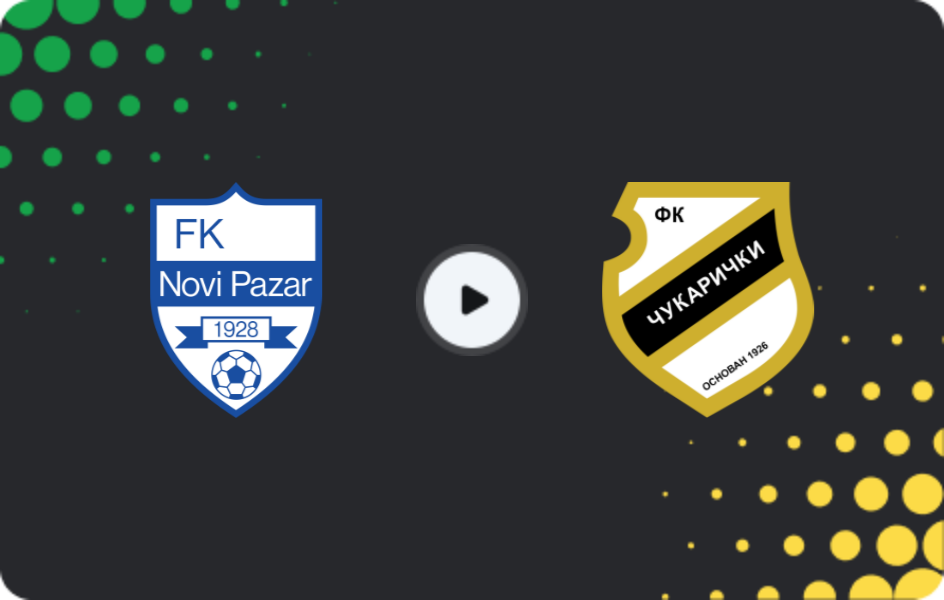 Where to watch Novi Pazar — Cukaricki, Super Liga, 14.03.2026