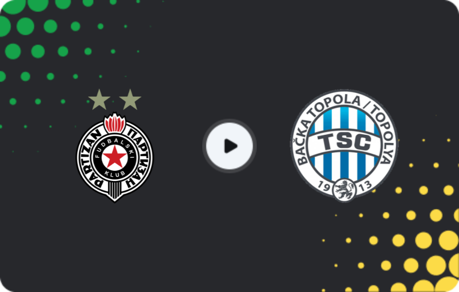 Where to watch Partizan — Backa Topola, Super Liga, 14.03.2026