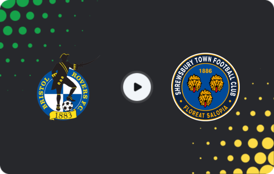 Where to watch Bristol Rovers — Shrewsbury Town, League Two, 17.03.2026