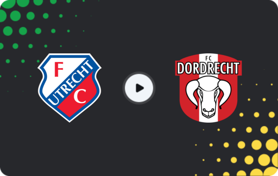 Where to watch Jong Utrecht — Dordrecht, Eerste Divisie, 20.03.2026