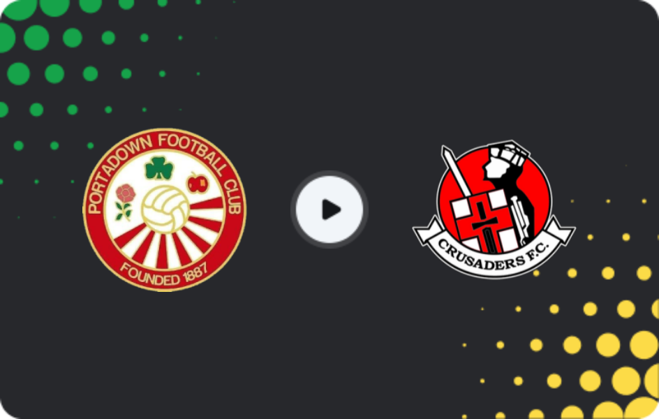Where to watch Portadown — Crusaders FC, Premiership, 20.03.2026