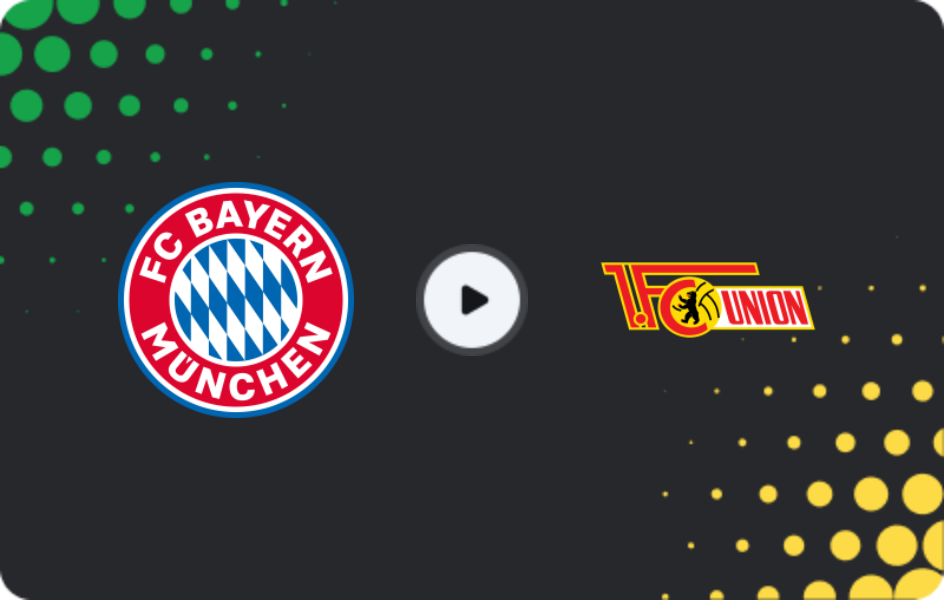 Where to watch Bayern — Union Berlin, Bundesliga, 21.03.2026