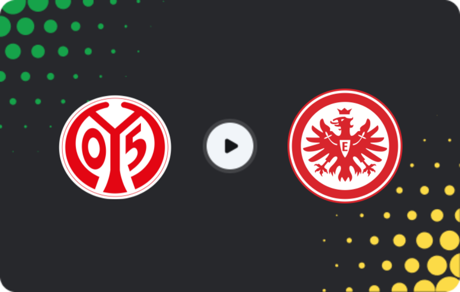 Where to watch Mainz 05 — Eintracht Frankfurt, Bundesliga, 21.03.2026