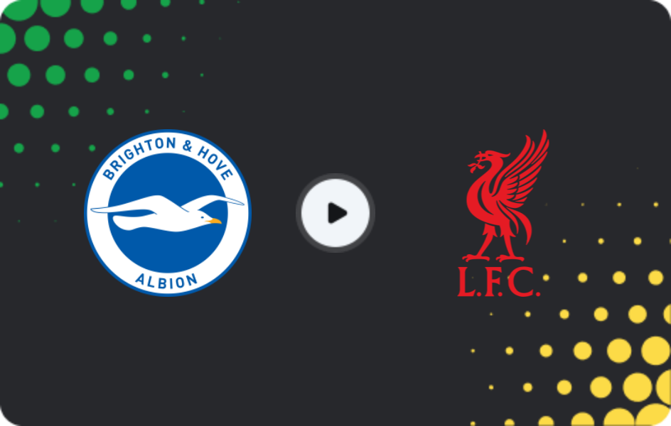 Where to watch Brighton — Liverpool, Premier League, 21.03.2026