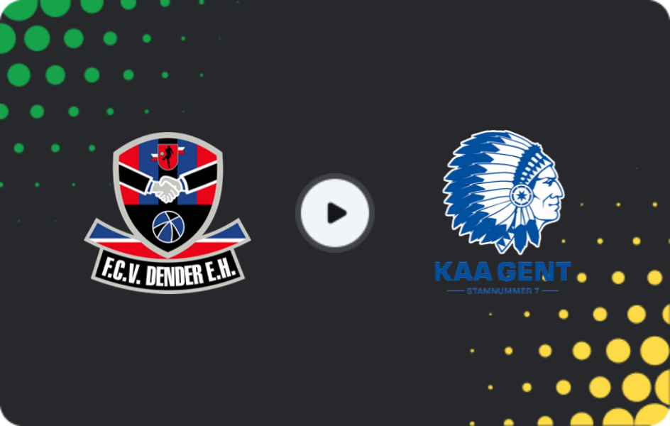 Where to watch Dender — Gent, Jupiler Pro League, 22.03.2026