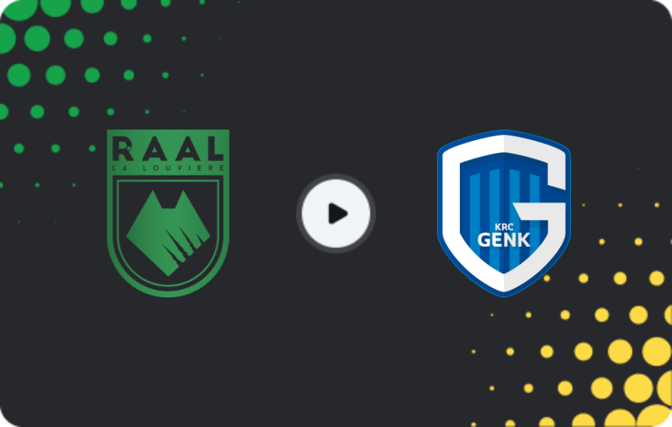 Where to watch RAAL La Louvière — Genk, Jupiler Pro League, 22.03.2026
