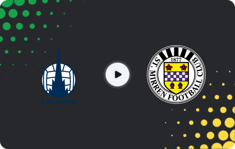 Where to watch Falkirk — St. Mirren, Premiership, 21.03.2026