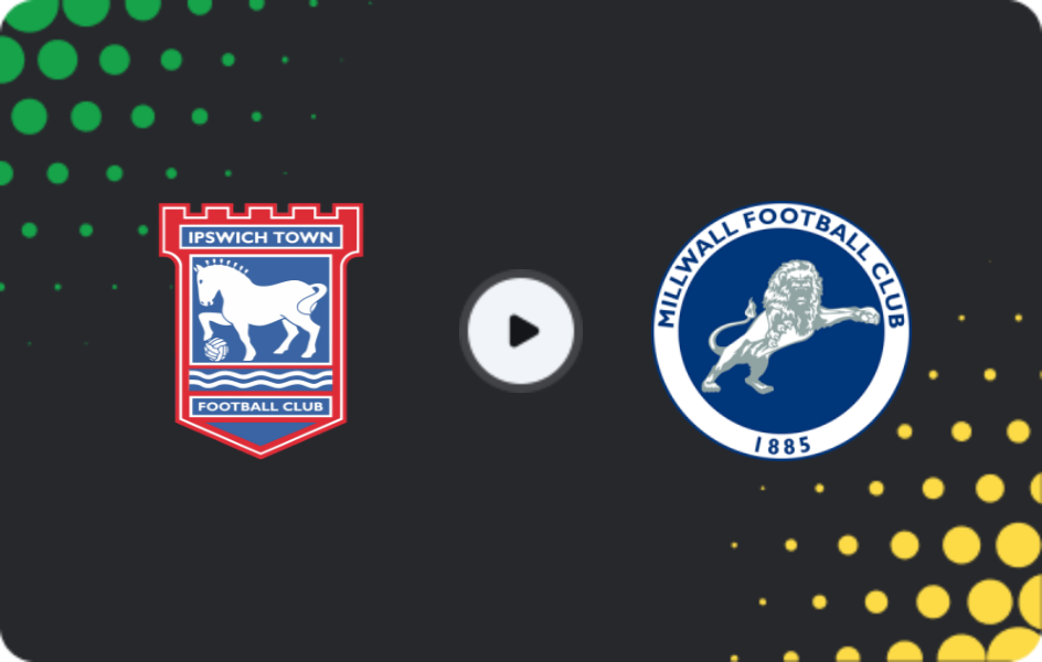 Where to watch Ipswich Town — Millwall, Championship, 21.03.2026