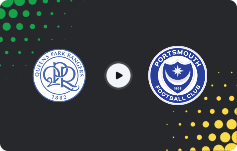 Where to watch QPR — Portsmouth, Championship, 21.03.2026