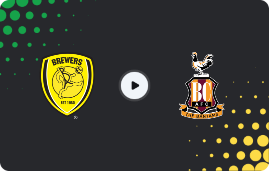 Where to watch Burton Albion — Bradford City, League One, 21.03.2026