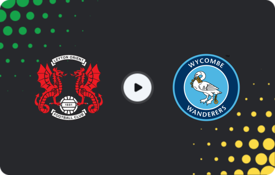 Where to watch Leyton Orient — Wycombe, League One, 21.03.2026