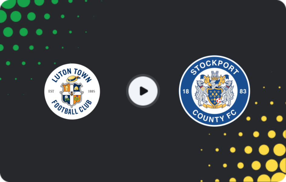 Where to watch Luton Town — Stockport County, League One, 21.03.2026
